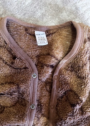 LC Waikiki Bebek Kahverengi Peluş Yelek