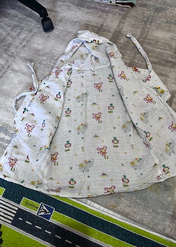 Desenli müslin bornoz - Görsel 2