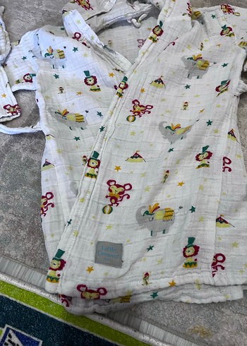 Desenli müslin bornoz - Görsel 3