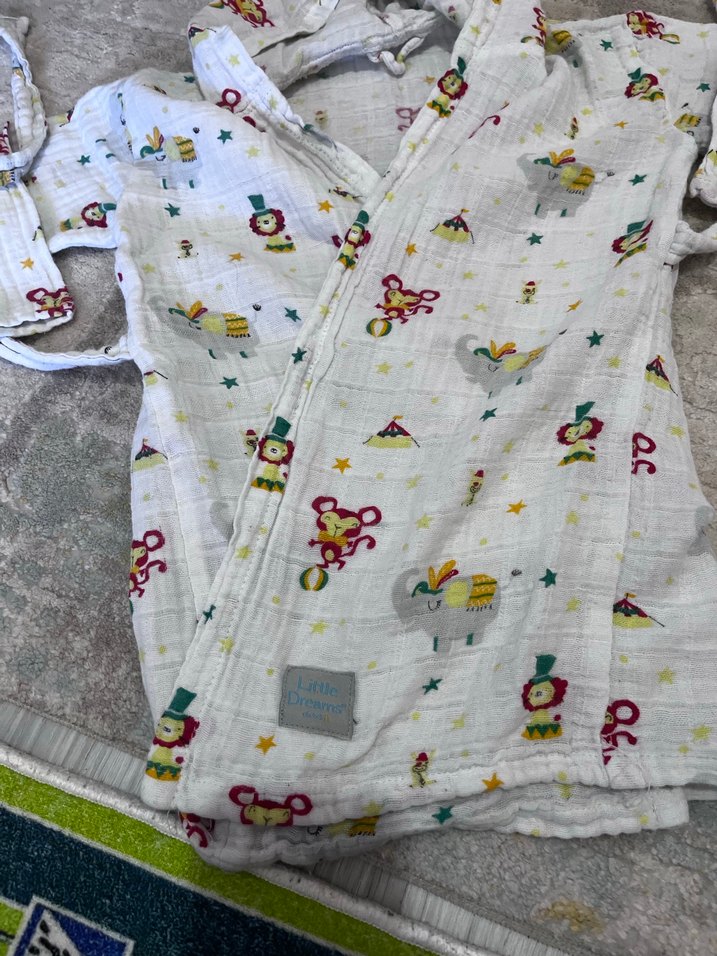 Desenli müslin bornoz - Görsel 3