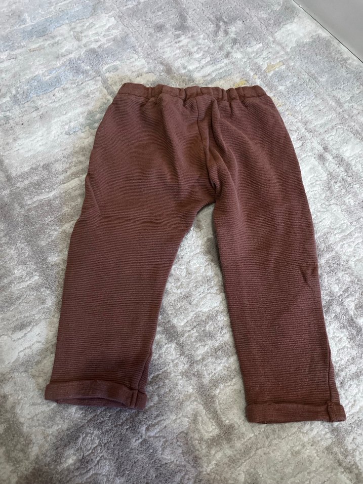 Erkek Çocuk Kahverengi Bol Kesim Pantolon - Görsel 2