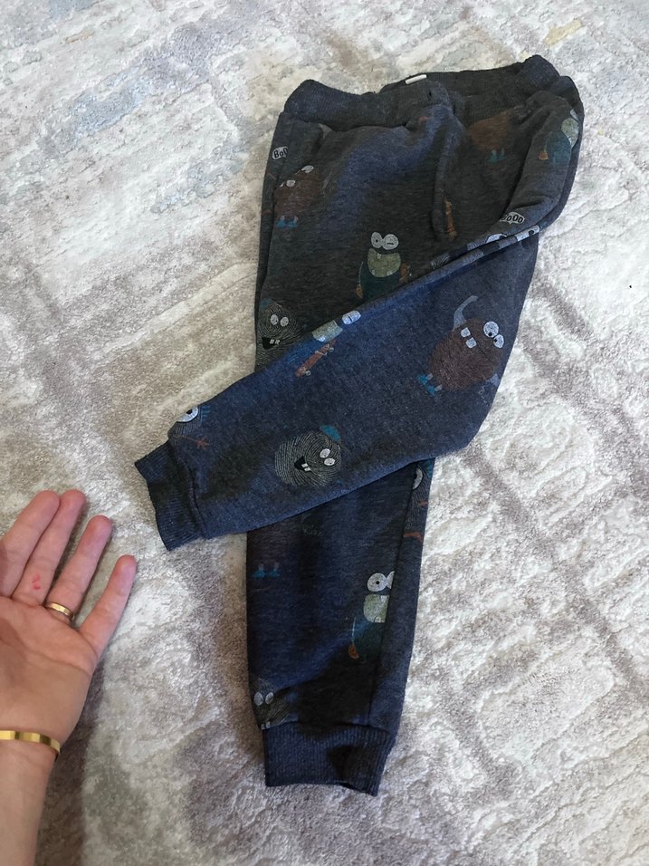 Gri Erkek Çocuk Salaş Sweatpant - Görsel 2