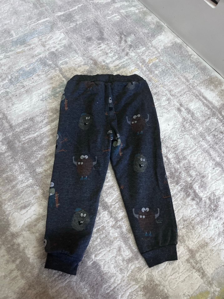 Gri Erkek Çocuk Salaş Sweatpant - Görsel 3