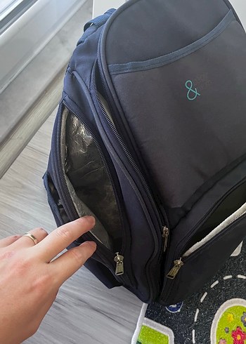 Lacivert Bebek Çantası - Görsel 4