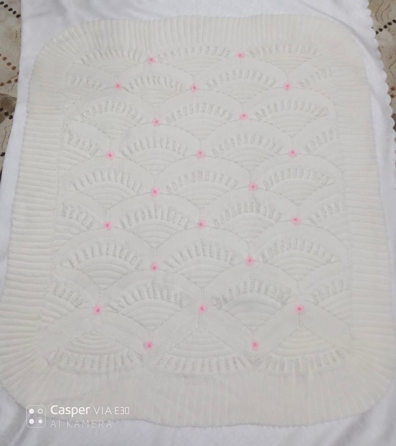 Örgü Bebek Battaniyesi - Görsel 3