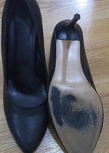 Siyah, Topuklu,büyük numara kadın stiletto - Görsel 3