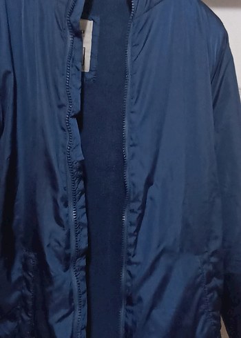 Erkek Çocuk Koyu Mavi Fermuarlı mont - Görsel 4