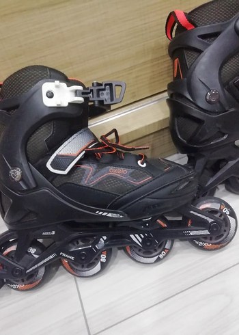 Erkek Siyah Biker Stil Spor Paten - Görsel 2