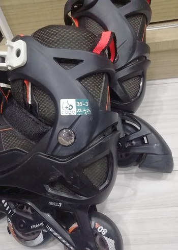 Erkek Siyah Biker Stil Spor Paten - Görsel 6