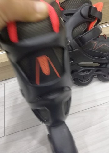 Erkek Siyah Biker Stil Spor Paten - Görsel 3