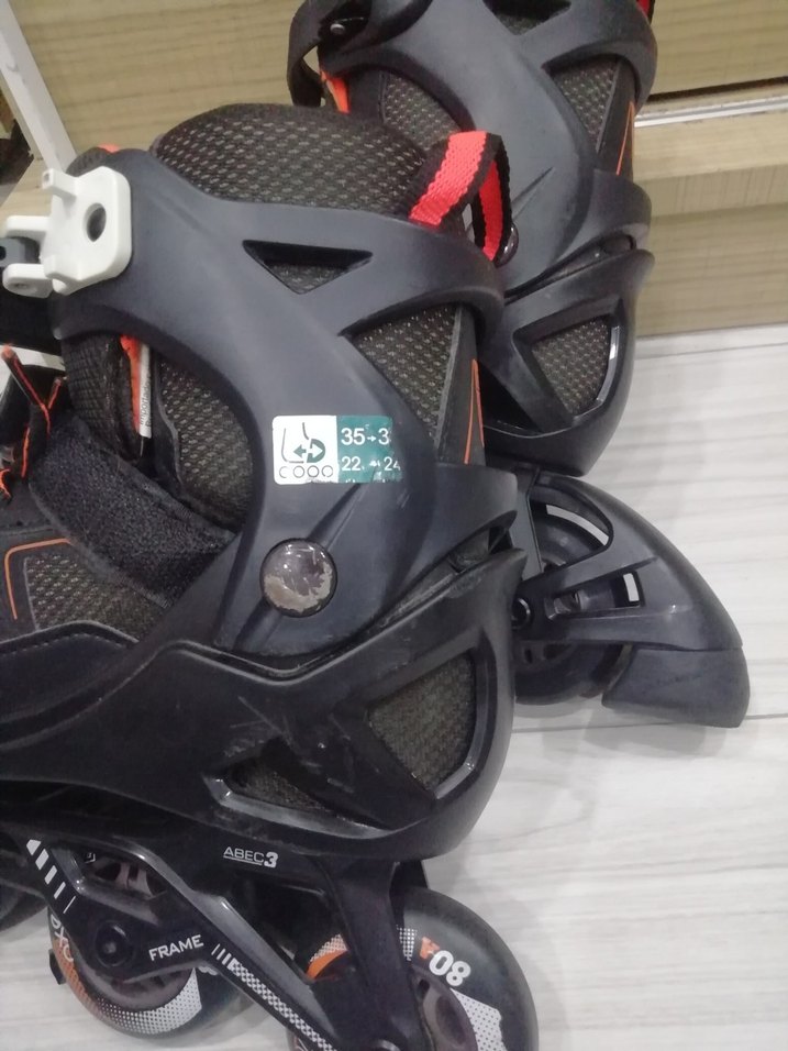 Erkek Siyah Biker Stil Spor Paten - Görsel 5