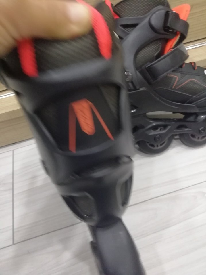 Erkek Siyah Biker Stil Spor Paten - Görsel 3