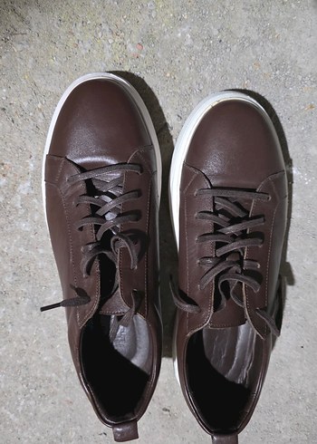 Derimod Sik Kahverengi Deri Sneaker