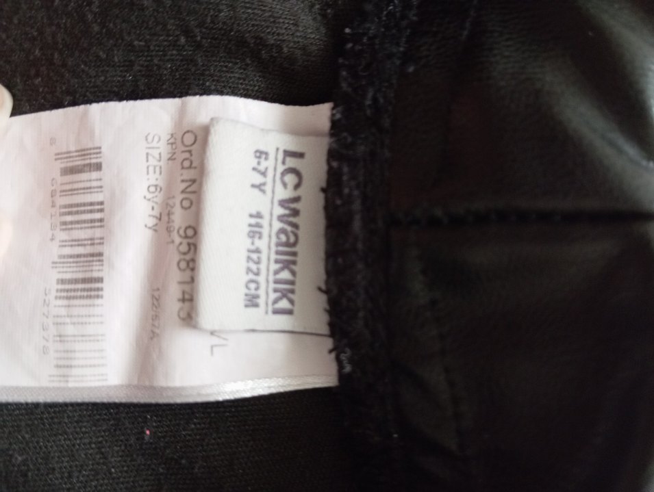 Kız Çocuk Deri Tayt - Görsel 3