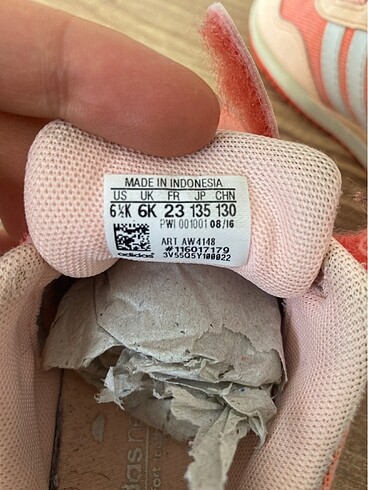 23 Beden turuncu Renk Adidas Ayakkabı