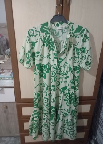 Yeşil Desenli Bohem  Tunik - Görsel 3