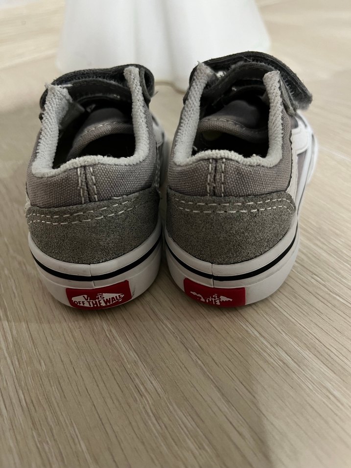 Gri Erkek, kız  Çocuk Spor Ayakkabı Velcro - Görsel 2