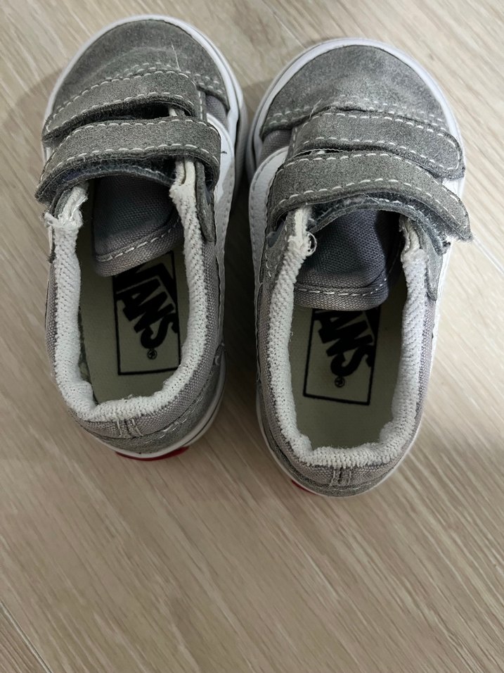 Gri Erkek, kız  Çocuk Spor Ayakkabı Velcro - Görsel 3