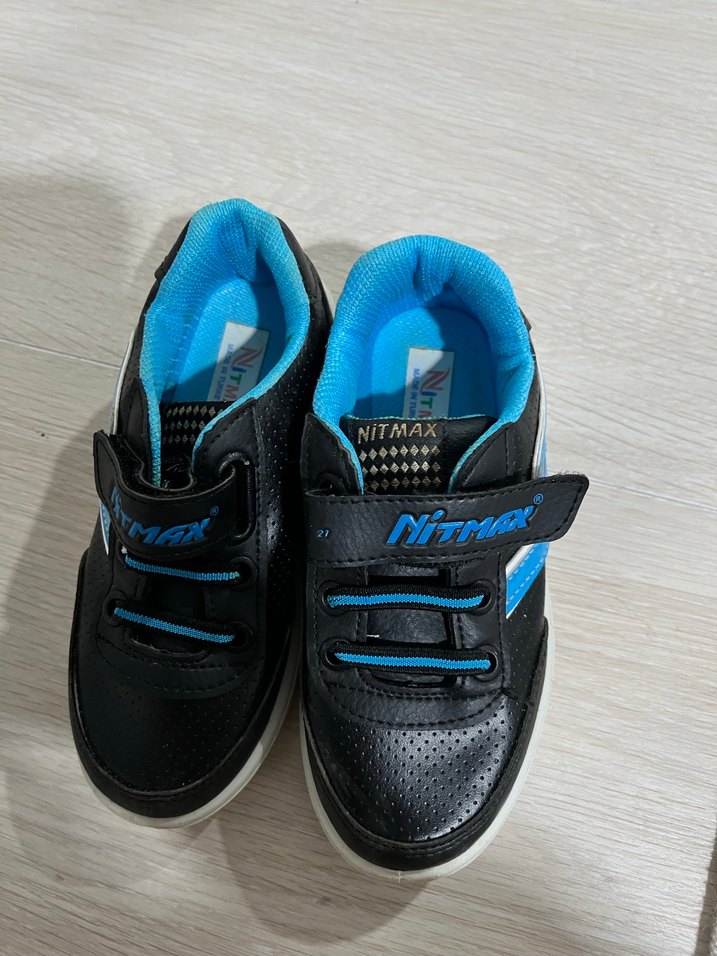 Mavi Erkek Çocuk Spor Ayakkabı Velcro - Görsel 4