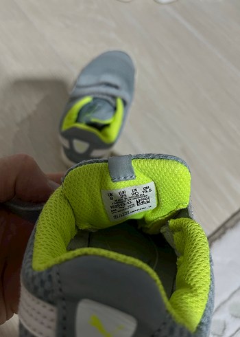 Gri Erkek Çocuk Spor Ayakkabısı Velcro - Görsel 3