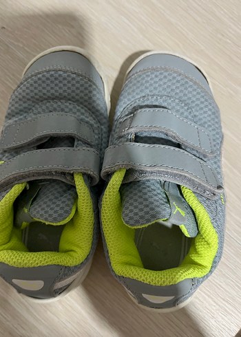 Gri Erkek Çocuk Spor Ayakkabısı Velcro - Görsel 4