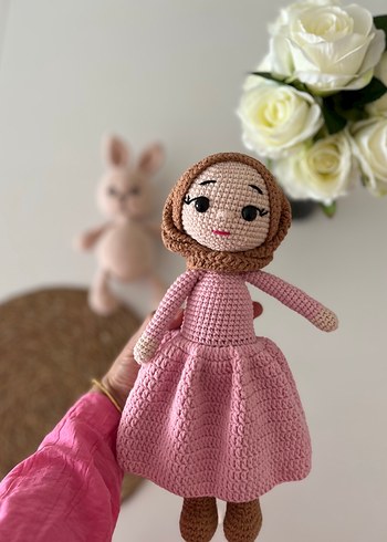 Pembe Örgü Bebek