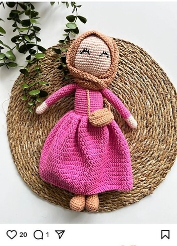 Amigurumi tesettür bebek 