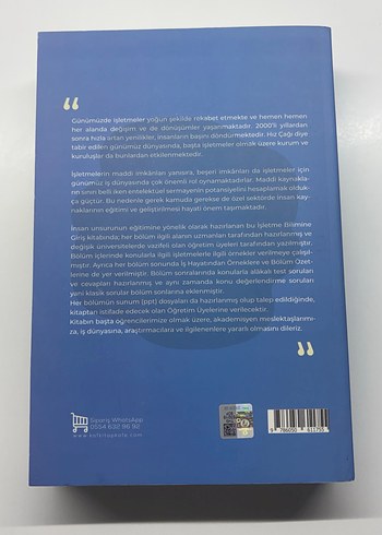 İşletme Bilimine Giriş - Prof. Dr. Celaleddin Serinkan - Görsel 2