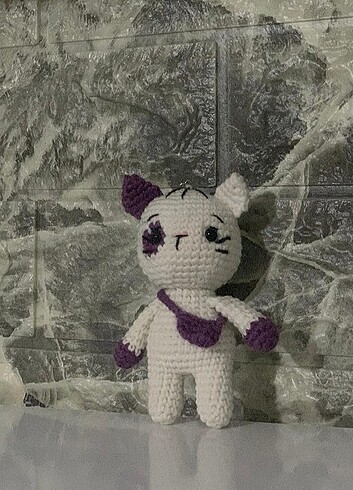 Amigurumi kedi anahtarlık 