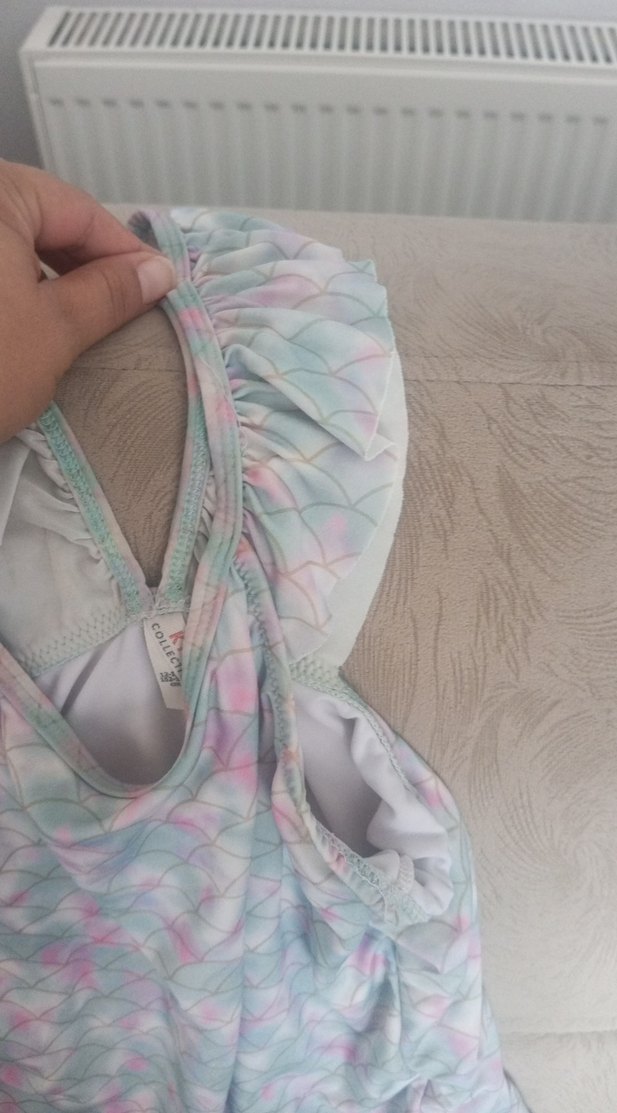 V Yaka Pilili Pastel Renkli Mayo - Görsel 3