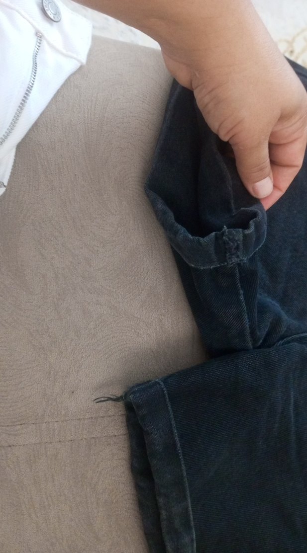 Düğmeli Siyah Mini Denim Şort - Görsel 2