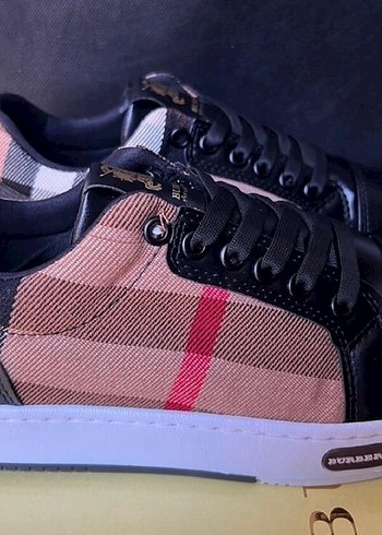 Kahverengi Ekose Desenli Kadın Spor Ayakkabı - Görsel 6