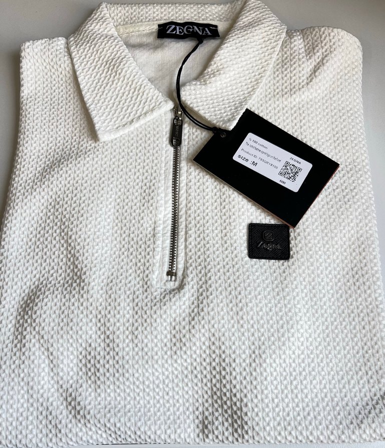 Zegna Erkek Beyaz tişört - Görsel 3