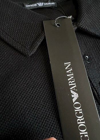Giorgio Armani Erkek Siyah tişört - Görsel 4