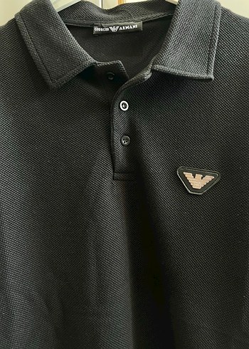 Giorgio Armani Erkek Siyah tişört - Görsel 6