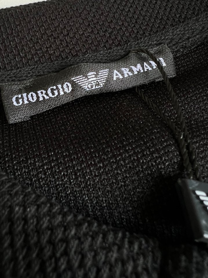 Giorgio Armani Erkek Siyah tişört - Görsel 3