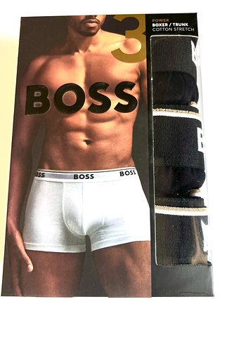 BOSS Erkek Siyah Baskılı Atletik Boxer - Görsel 6