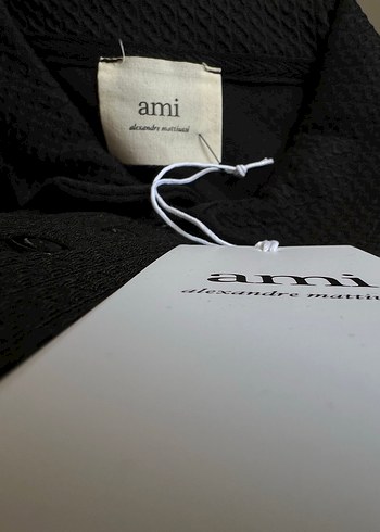 AMİ Siyah Erkek Uzun Kollu Polo Tişört - Görsel 4