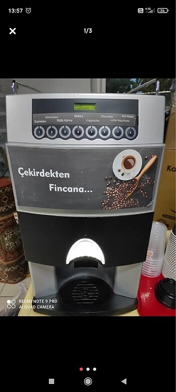 Çekirdek kahve makinesi