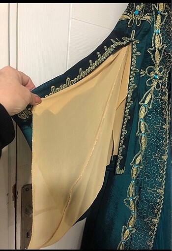 m Beden yeşil Renk Kaftan