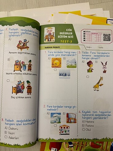 Beden Renk 1.sınıf etik değerler eğitim seti