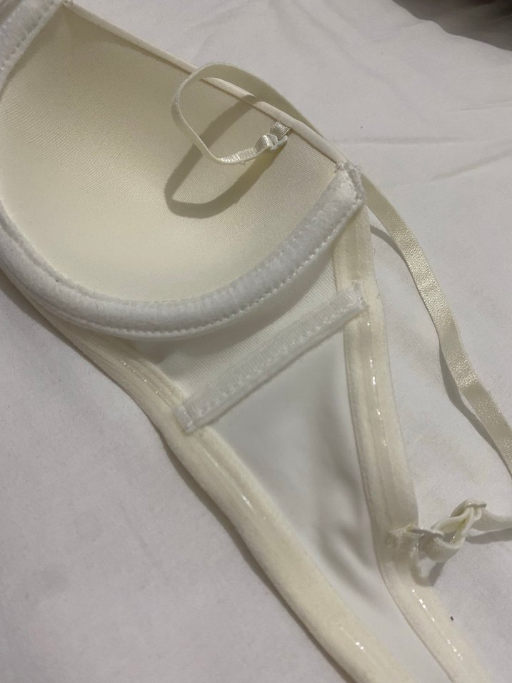 Beyaz Minimalist Streetwear Sütyen 75B - Görsel 4