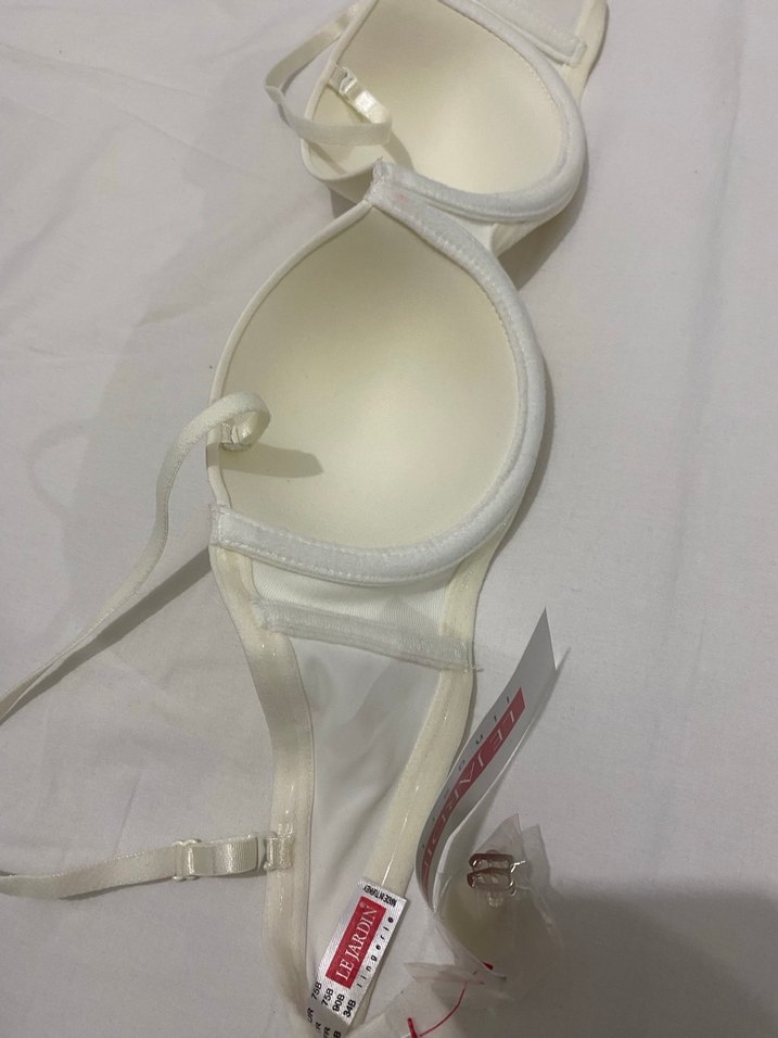 Beyaz Minimalist Streetwear Sütyen 75B - Görsel 3