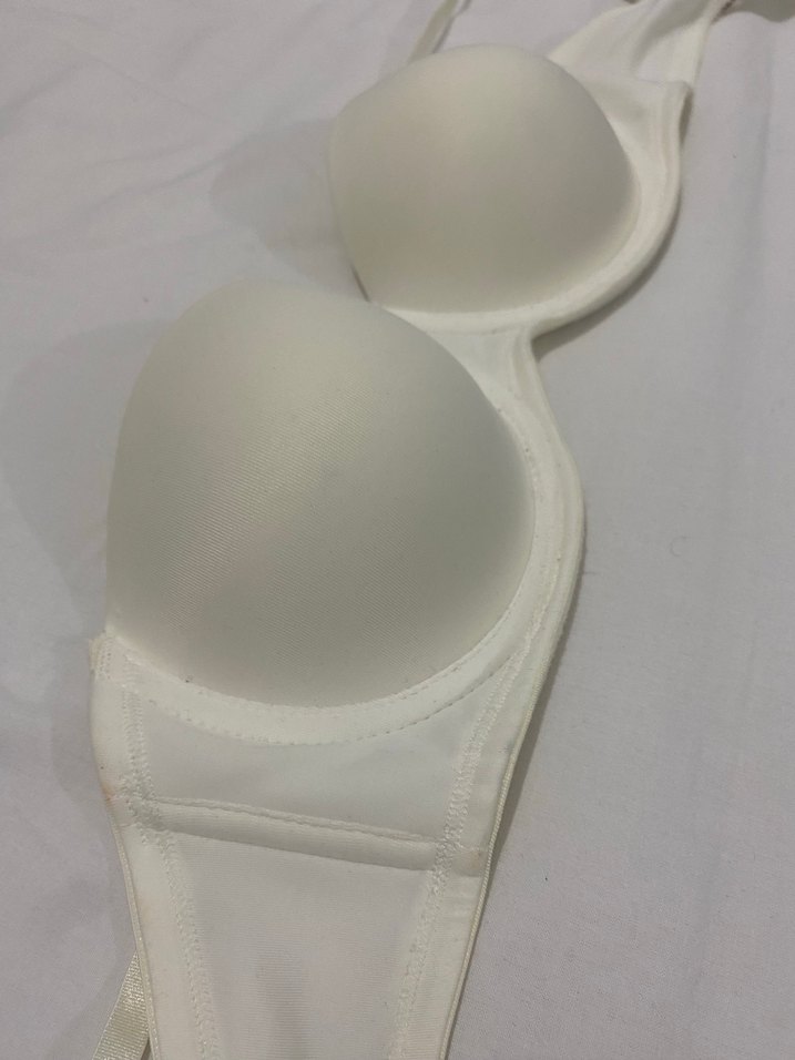 Beyaz Minimalist Streetwear Sütyen 75B - Görsel 2