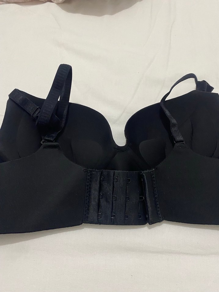 Siyah Minimalist Göğüs Kapatıcı Sütyen 75B - Görsel 4