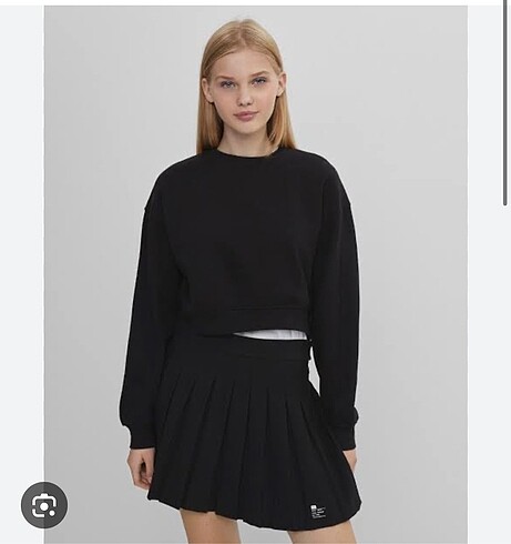 BERSHKA pileli tenis etek