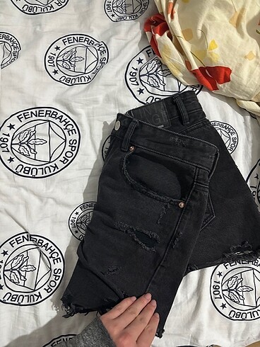 s Beden siyah Renk Stradivarius vintage şort