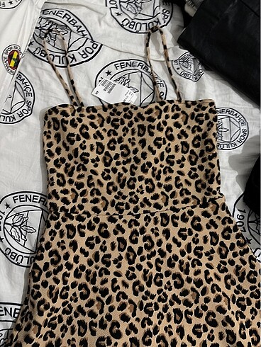 H&M leopar elbise
