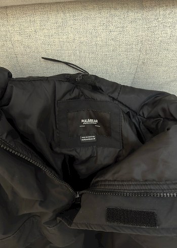 Siyah Kapüşonlu erkek kanguru mont - Görsel 4