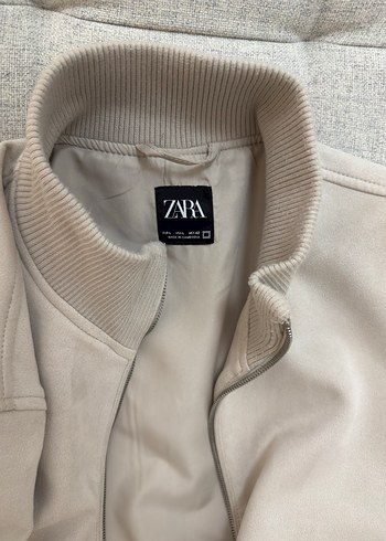 Bej Süet Yüksek Yakalı erkek Ceket - Görsel 5